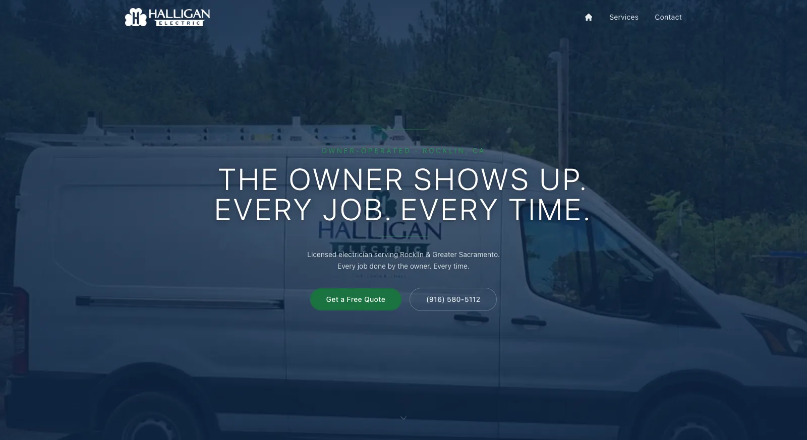Halligan Electric's home page